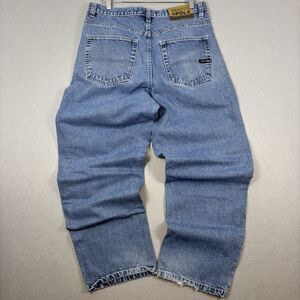 Rocawear Vintage Baggy Y2K Denim Jeans Men's Size 34x32 Logo Wide Leg Grunge